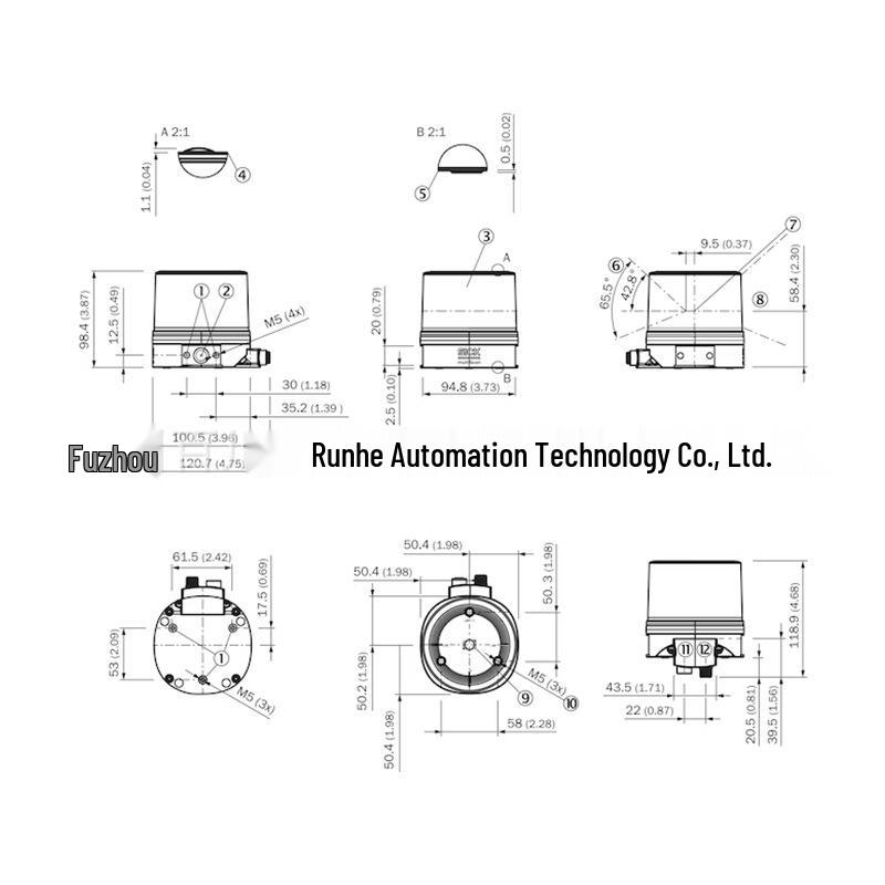 Sick MULS1AA-112211 Infrared Laser Scanner Sensor, Model 1131164, Brand New MULS1AA-112211