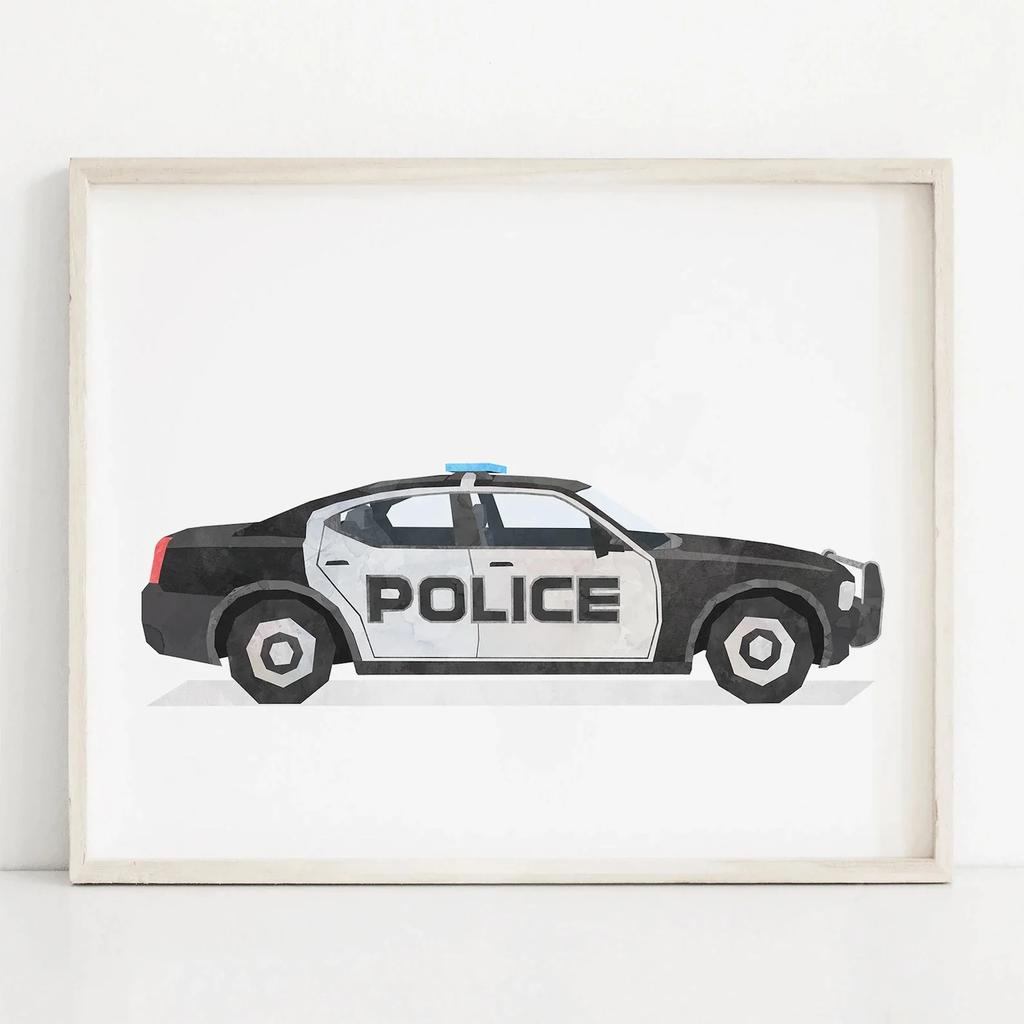 Auto Zug Motorrad Kinderzimmer Vintage Leinwand Kunst Gemälde Poster und Drucke Aquarell Wandkunst Bild für Heimdekoration Cuadros