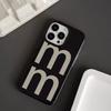 Korean Letter Phone Case for iPhone 16 15 14 13 12 11 Pro Max X XS XR XSMax 7 8 Plus Glossy Film Soft PC Cover