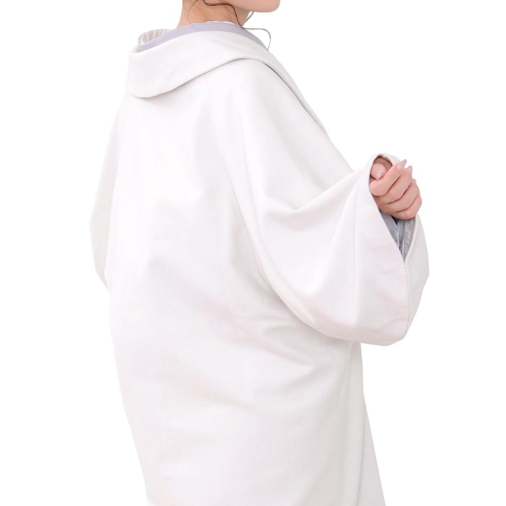 KYOETSU Kimono Coat Hechima Collar Dolman Sleeve Blended Wool 6 Off White M Women's