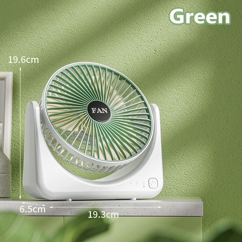 Home small fan USB charging model, student desktop fan, portable outdoor high air volume electric fan