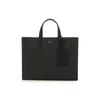 Daks Black Logo Pattern Leather Tote Bag Dbba2e601bk