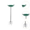 Iron Bird Feeder Detachable Multiuse with Ground Stake Gifts Bathtub Birds Bath Holder for