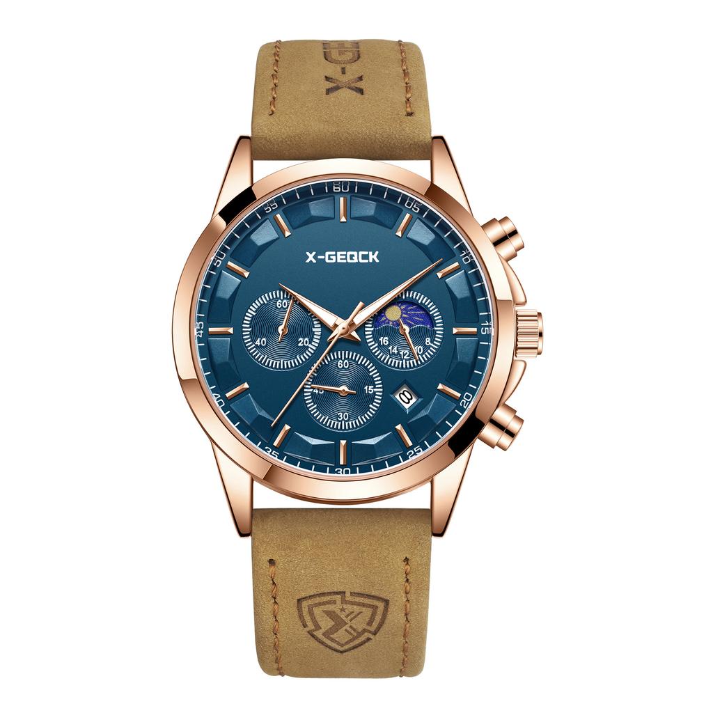Waterproof Men'S Watch Multifunctional Fashion Quartz Watch