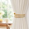 Curtain Buckle, Elastic Metal Coil Structure, Anti-Oxidation Polished Surface Curtain Tieback, Easy Fixing And Removal Curtain Clips