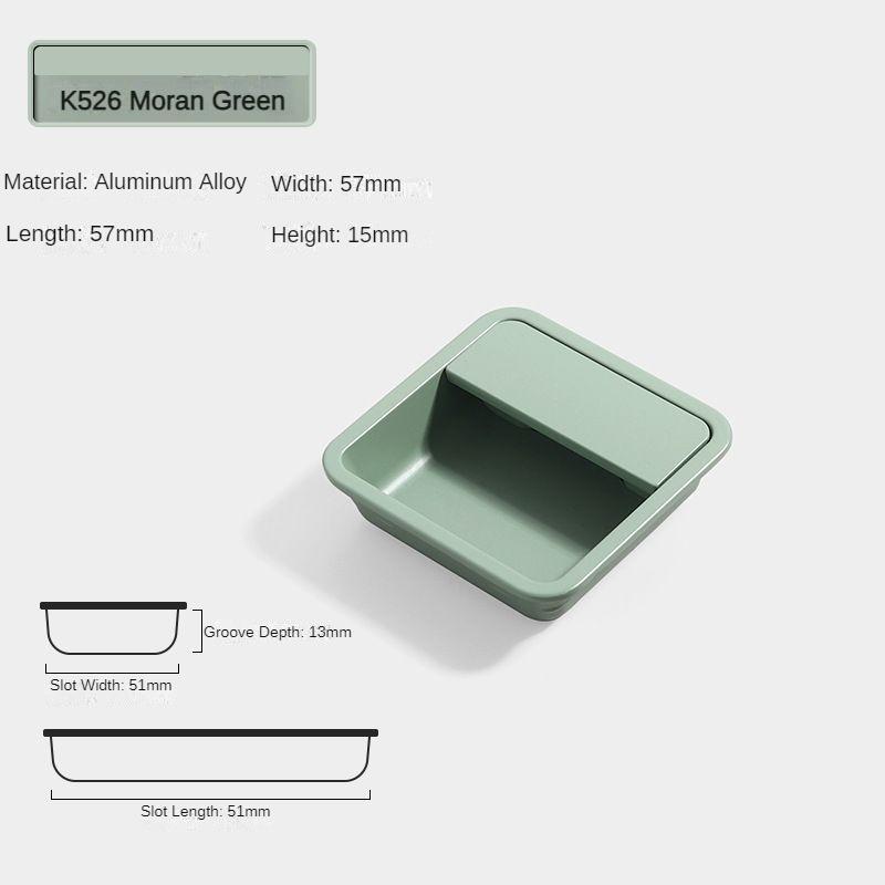 Modern Sliding Door Concealed Handle Slotted Embedded Buckle Furniture Handles Wardrobe Push Pull Hidden Kitchen Cabinet Knobs