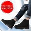 Herbst Winter Baumwollgepolstert Warm Unsichtbar Innen Höhenerhöhend Herren Baumwollschuhe High-Top Canvas-Schuhe Höhenerhöhender Schuh