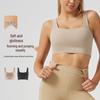 Women's Square Neck Sports Bra with Chest Support - Integrated Back Design for Running & Yoga