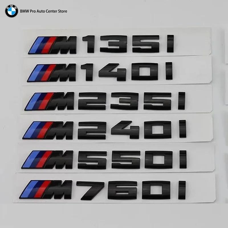 XKUGH1 For BMW New 2025 3D ABS Black Logo M 135i 140i 235i 240i 550i 760i Emblem Badge Car Rear Trunk Sticker For BMW F20 F40 F22 F44 G