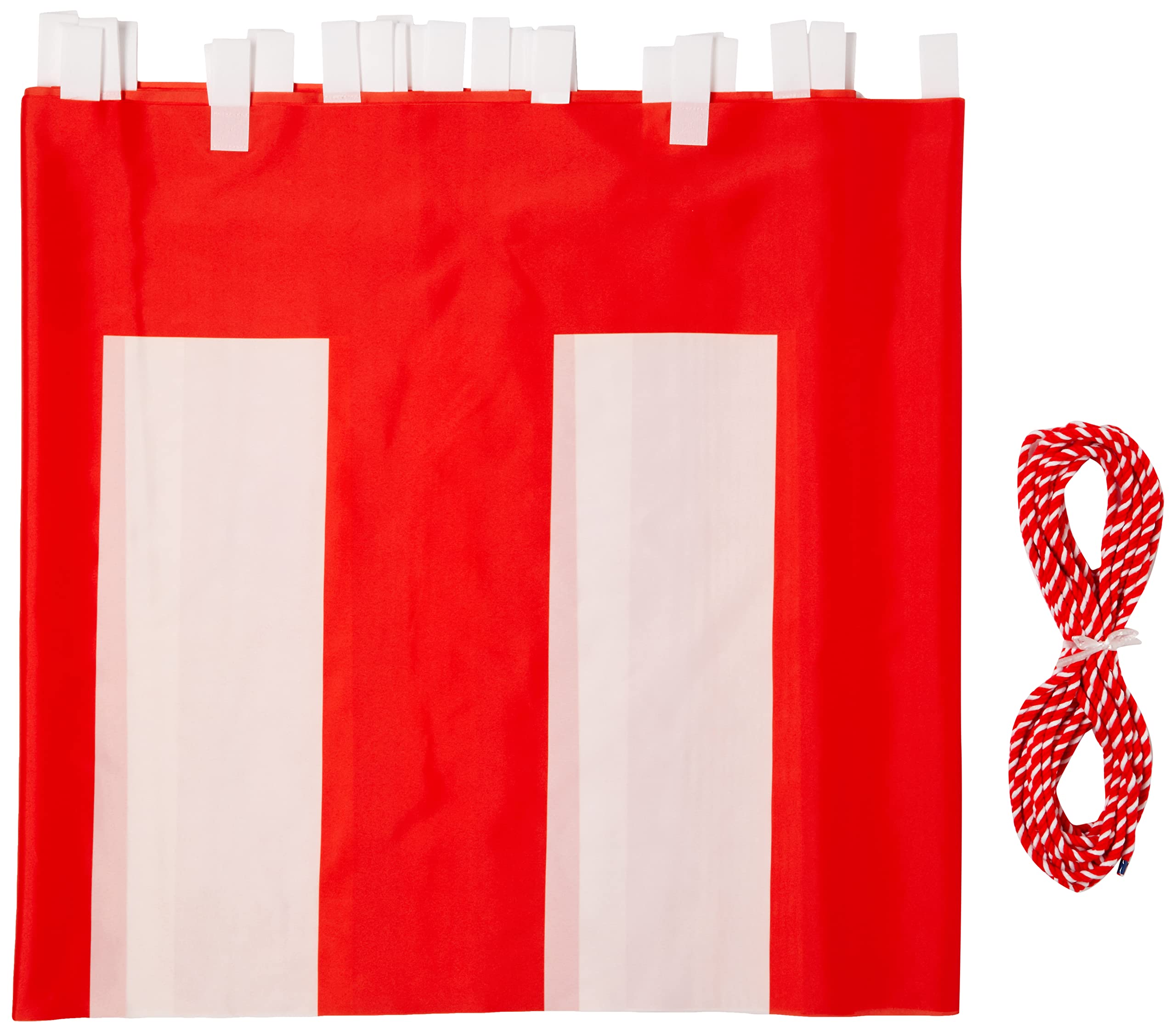 

Itami Art Red and White Banner, 70cm High x 1080cm Long (6 sections), Tetron Pongee, with Red and White Strings, KH002-06IN