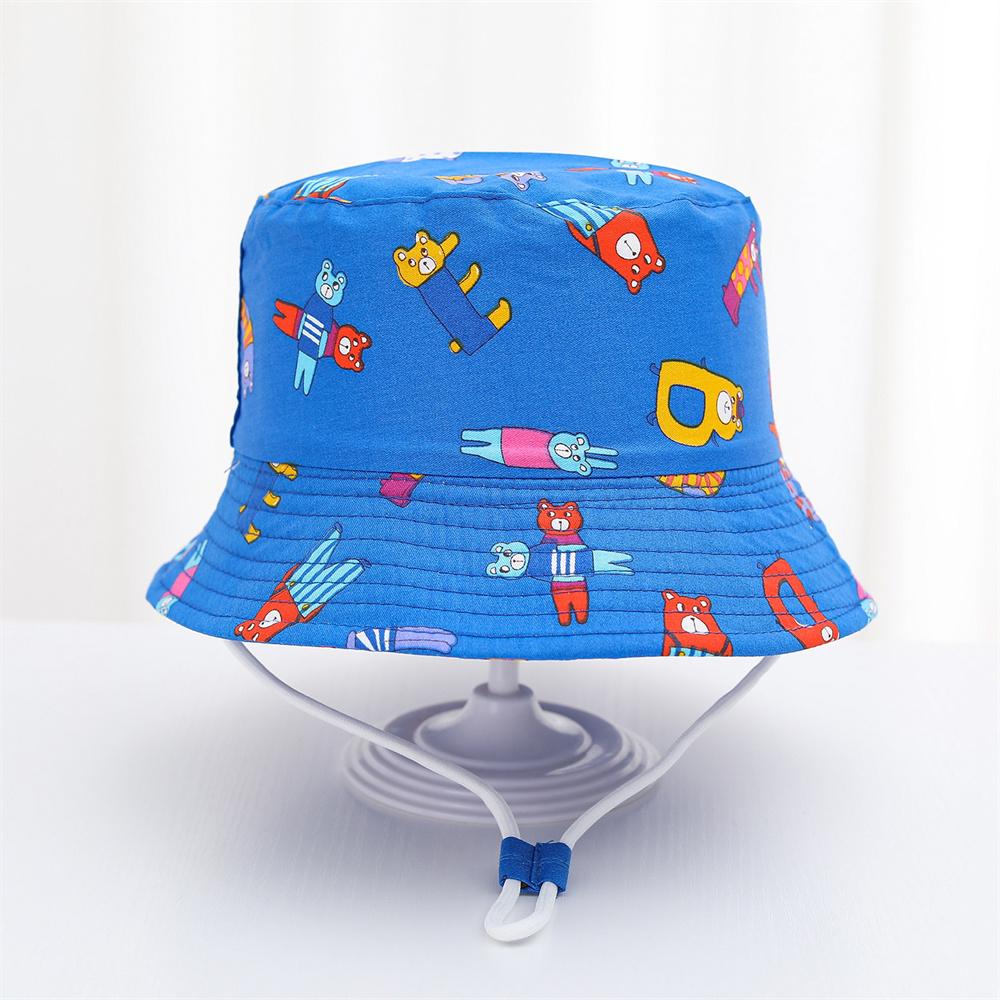 New Panama Summer Baby Sun Hat for Girls and Boys Cartoon Beach Sun Cap Fisherman's Hat for Kids Autumn Outdoor Baby Bucket Hat