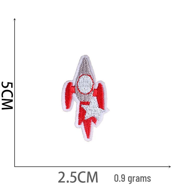 Howling Sky Astronaut Embroidered Rocket & Planet Patch