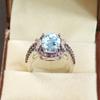 Aquamarine Oval Cut Gemstone With 925 Sterling Silver Ring For Men's #A750 JL375659086012