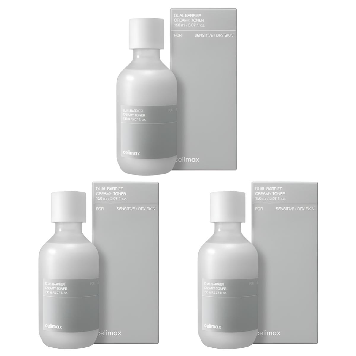 

[CELIMAX] Двойной барьерный кремовый тонер для лица 150 мл 150ml X 3PCS