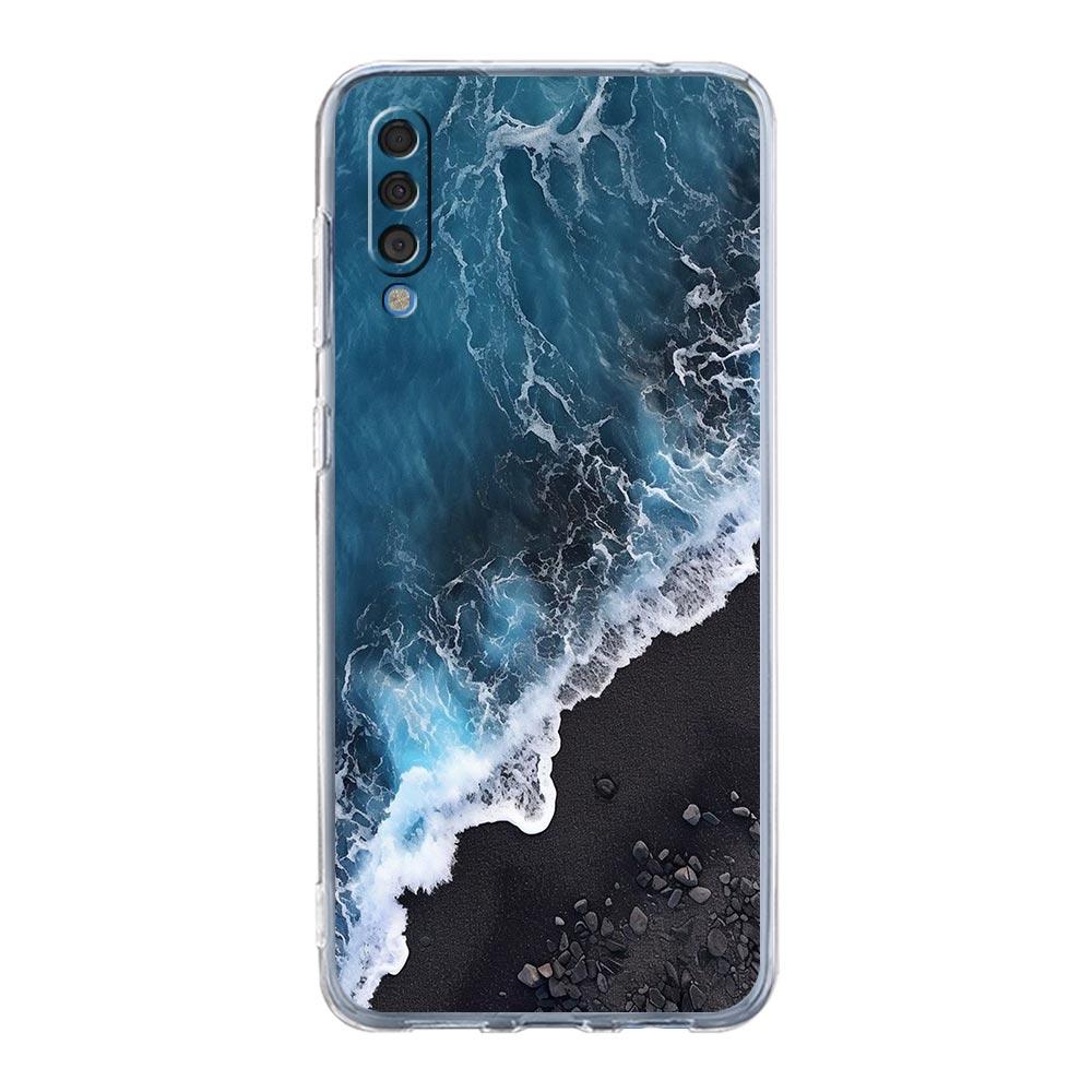 Phone Case For Samsung A56 A36 A26 A16 A14 A12 A22 A32 5G A34 A42 A52 A54 A50 A70 A40 A20S A04S A06 Cover Blue Sea Ocean Waves