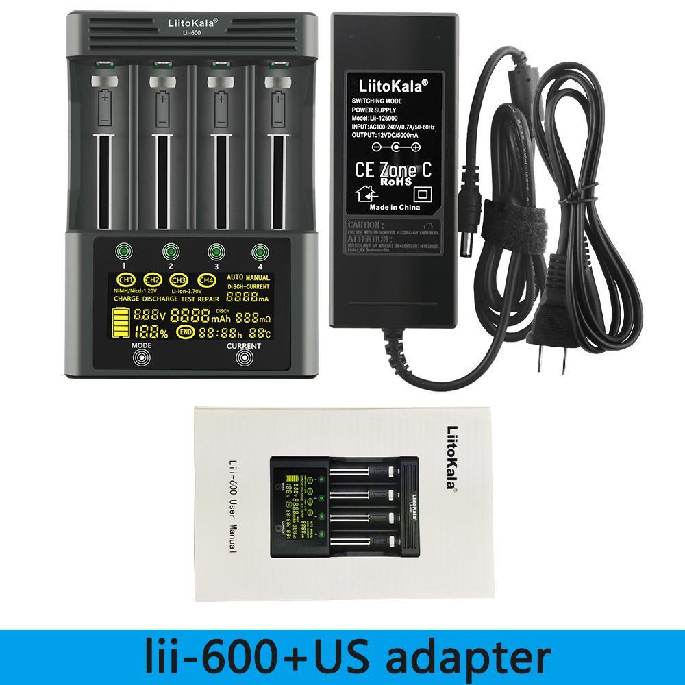 

LiitoKala Lii-600 Fast Charging Touch Display Lithium Battery Charger