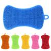 Colorful Heat-Resistant Soap-Style Dishwashing Brush & Multi-Functional Scouring Pad for Pots, Pans, Dishes, and Bowls