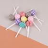 Soft Pottery Rainbow Lollipop Cream Glue Mobile Phone Case Accessories Jewelry Handicraft Accessories Children'S Play House Toys