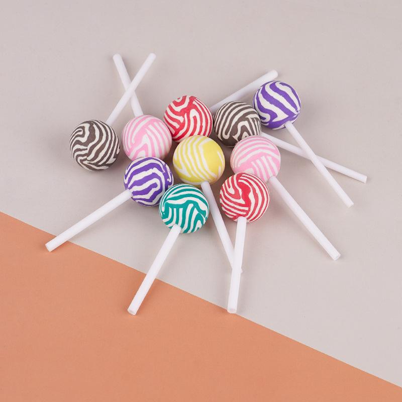 Soft Pottery Rainbow Lollipop Cream Glue Mobile Phone Case Accessories Jewelry Handicraft Accessories Children'S Play House Toys