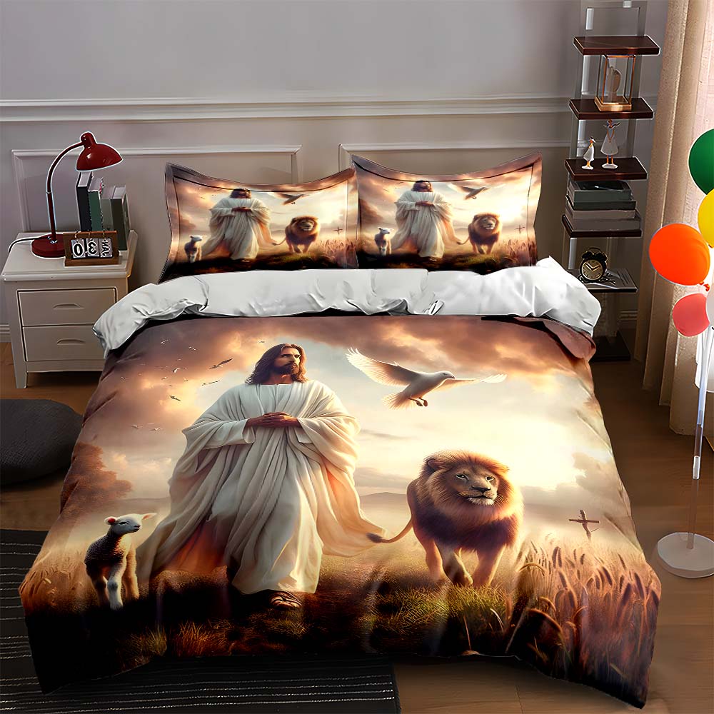 

Peaceful pastoral scene Bedding Duvet cover sets Duvet covers Pillowcases gifts (1 * Duvet Cover 2 * Pillowcases, without duvet insert) 135x200cm