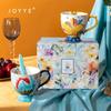 JOYYE 'Hua Chao Yue Xi' Ceramic Mug Set with Spoons