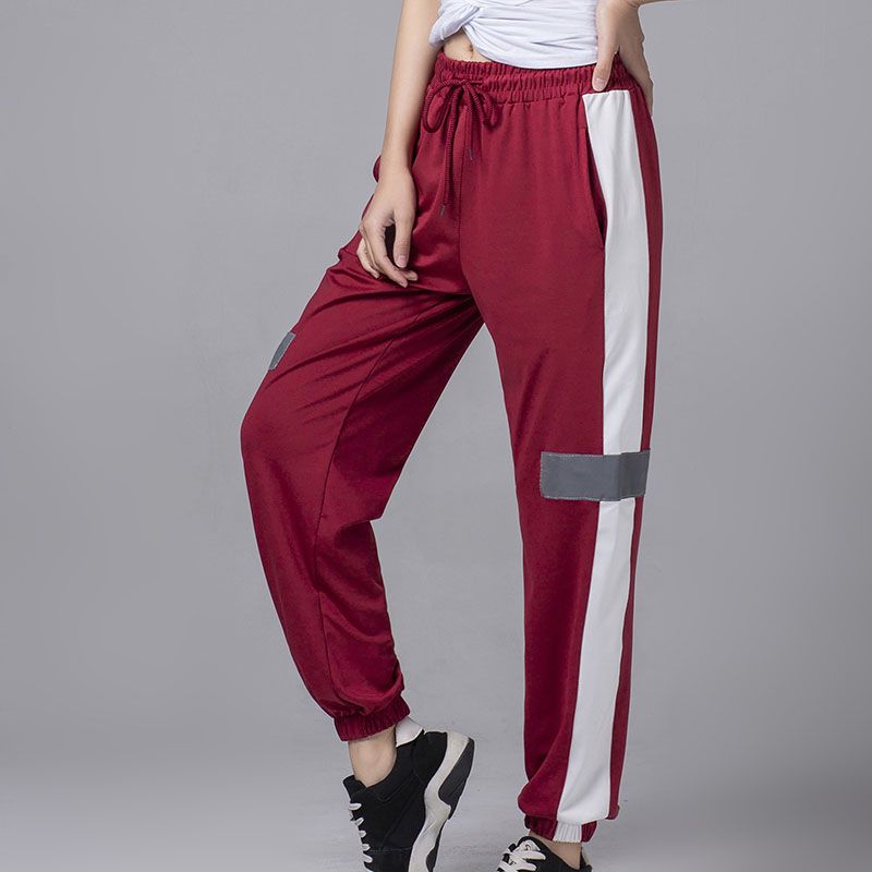 Women Sports Pants Gym Casual Pants Black White Running Pants Loose Comfortable Breathable Outdoor Athletic Pants For Girls Pant