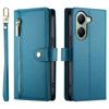 Flip Case for Xiaomi Poco X7 Pro 5G, Wallet Zipper Pocket, Blue