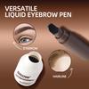 Dark Brown Waterproof Eyebrow Cream with Brush for Long-Lasting, Natural Finish