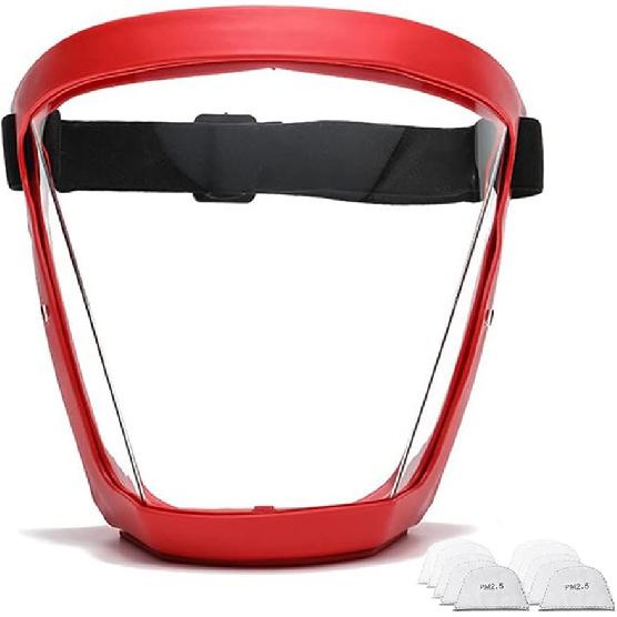 Anti-Fog Face Shield Unisex HD Clear Mask Replace Transparent Outdoor Full Face Mouth Protection Face Mask