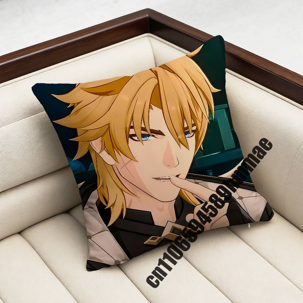 For Varka Genshin Impact Throw Pillow Case Sham 30X30Cm 45X45Cm 50X50Cm Square Office Cushion Cover