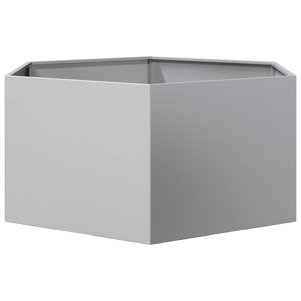 Hexagonal Planter 104x90x45 cm Galvanized Steel