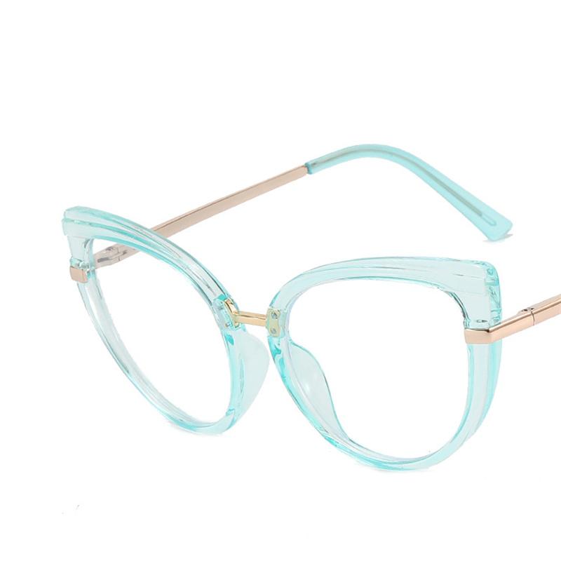 Fashion Anti Blue Light Cat Eye Glasses Frame for Women Blue Light Blocking Optical Eyewear Cateye Accessories