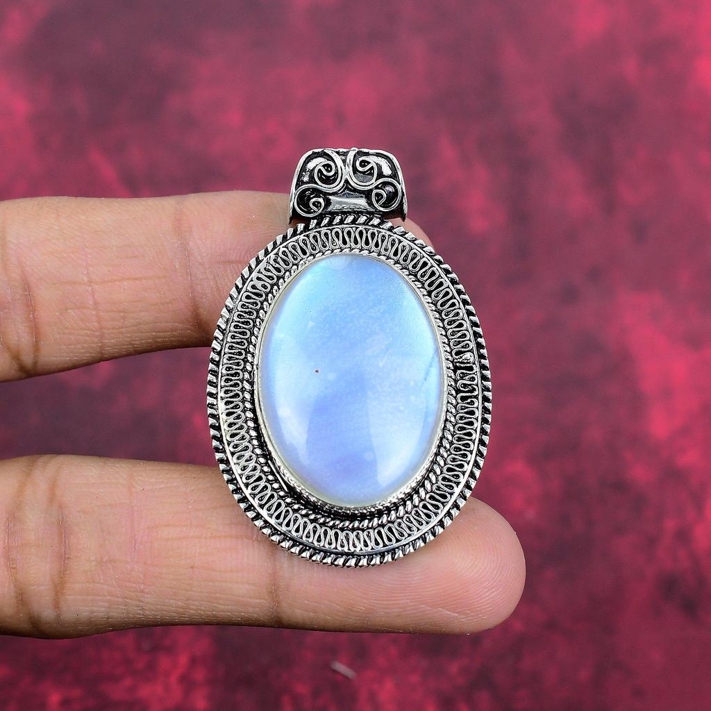 Regenbogen Opal Schmuck, 925 Sterling Silber Anhänger handgefertigter Edelstein Schmuck, Geschenke für Frau brandneuer Anhänger