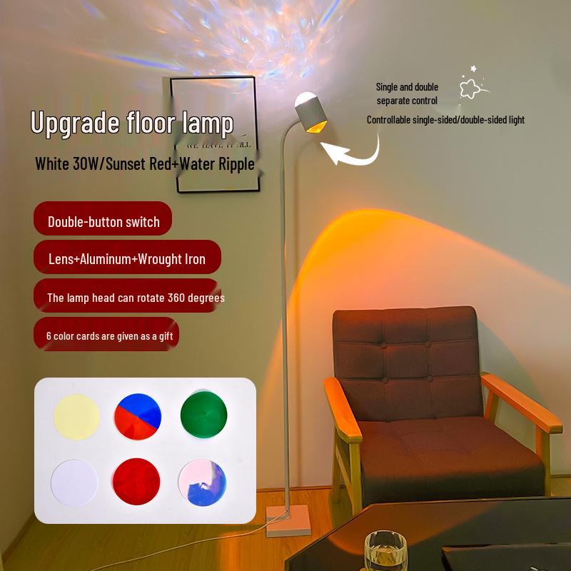 Popular Ripple Sunset Projection Lamp for Ambient Decor In Living Rooms & Bedrooms