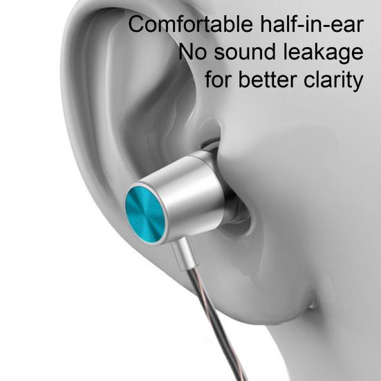 

Yousheng Earphone In-ear 3.5mm Type-C Heavy Bass Wire Control HIFI Stereo Call With Microphone Lightweight High Sensitivity Wired Headphones