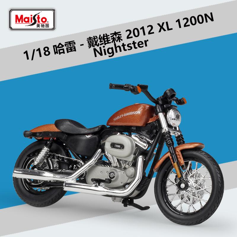 Maisto 1:18 Harley Davidson Sportster Iron 883 Legierung Klassisches Motorradmodell Druckguss Metall Motorradmodell Kinderspielzeug Geschenk