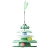 Kitten Teaser Play Disc: Boredom Relief Wand & Turntable Cat Toy