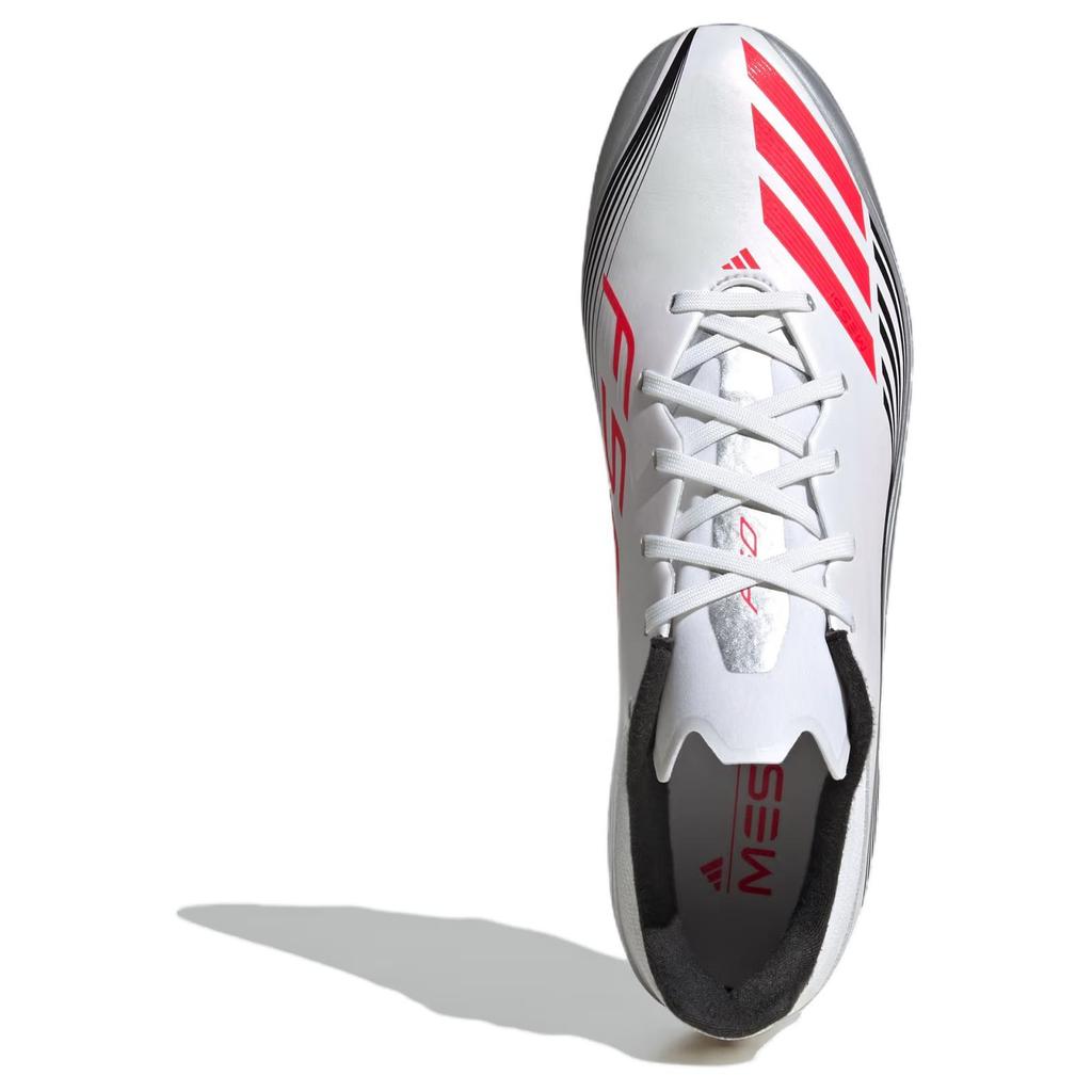 adidas Messi Adizero F50 League FG MG 'Prestig10 Pack' (Unisex) Cloud White / Lucid Red / Silver Metallic Soccer Shoes JP7446