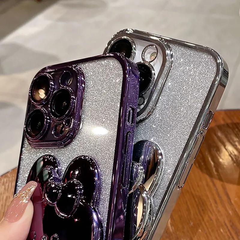 Rabbit Mirror Bracket Case for Samsung Galaxy A56 A36 A16 A06 A55 A35 A25 A15 A05 S A54 A34 A24 A14 A04 Seismic Protective Shell