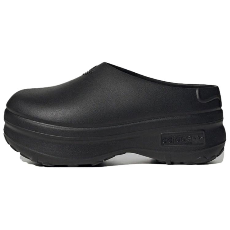 Adidas Originals AdiFOM Stan Smith Mule Closed Toe Slippers Unisex Black Pink IE4626(Team956-)