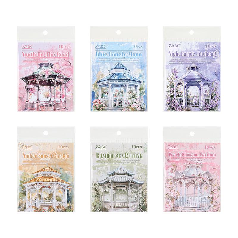 ZABC Inspiration Garden Series: European Architecture Sticker Pack (10 Sheets)