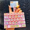 Cute 26 Keys Keyboard Fidget Keychain Funny Stress Relief Toy Couple Bag Pendant Creative Decompression Keyring Gift