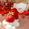 New Pet Sweater Warm Two-Leg Clothes Dogs Cats Festive Outfit