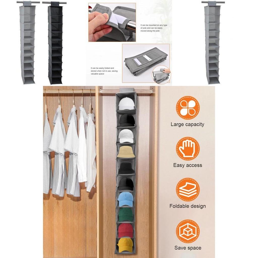 Shoe Storage Bag With Multiple Layers For Bedroom Closet And Wall Hanging Organization