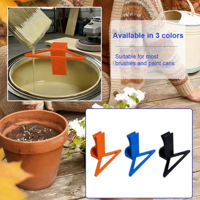 Herramienta Rasqueta Cepillo Clip para Lata de Pintura Sin Desorden Reducción de Residuos Soporte Universal para Pincel en el Borde de la Lata Accesorio para Pintor