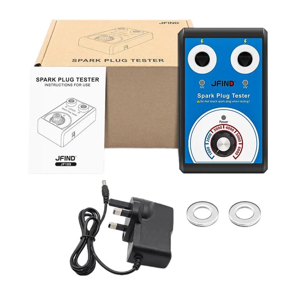 High-end Spark Plug Tester Double Hole Diagnostic Tool Spark Ignition Auto 0-6000rpm 12V Tools Tester Engine Car U8H0