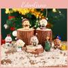 Festive Christmas Animal Resin Figurines Santa Claus Tree Decor For Children Gift