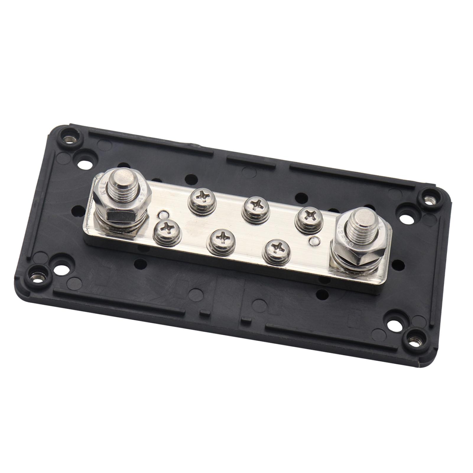 

Power Distribution Block Heavy Duty Bus Bar Box with 5Celsius16in M8*4 Terminal Studs 48V 300A Post Battery Junction Block for Car RV Truck Marine Boa