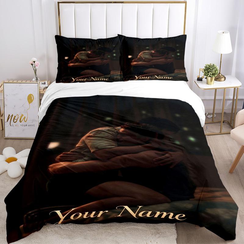 Custom 3Pcs Nighttime Embrace Bedding Sets For All Sizes New 3D Printed Bed Cover Comforter Duvet Cover Pillowcase Bedroom Decoration