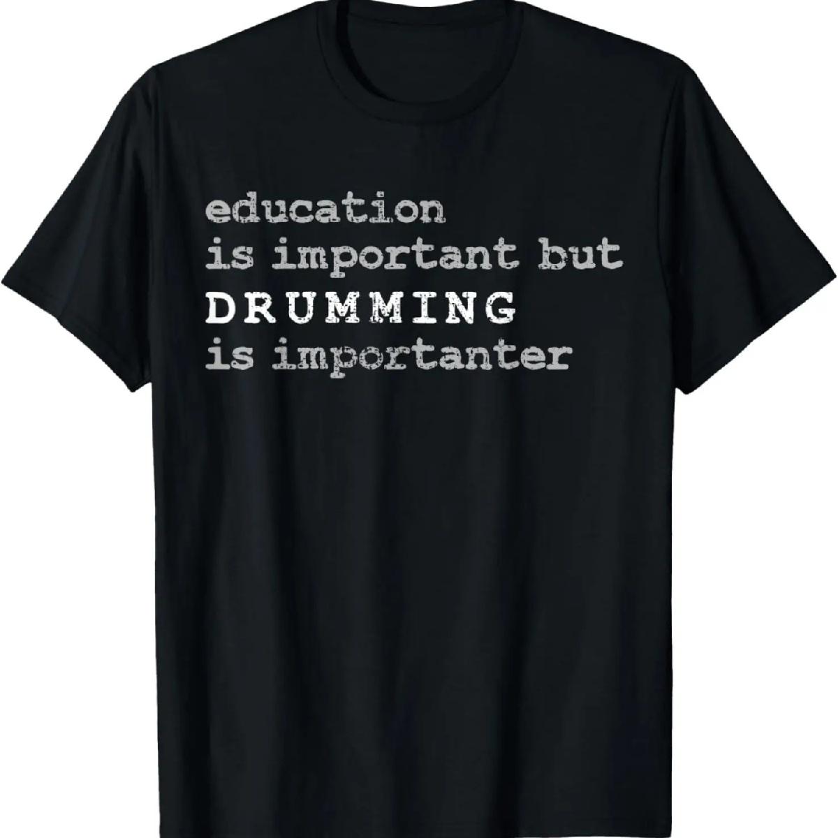 

Drums Marching Band Drummer Education T-Shirt XXXXXL чорний